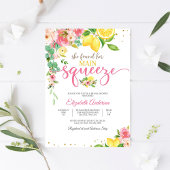 Lemon Floral Bridal Shower Invitation 招待状