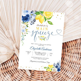 Lemon Floral Bridal Shower Invitation 招待状