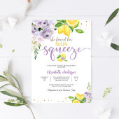 Lemon Floral Bridal Shower Invitation 招待状