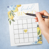 Lemon Flower Gift Bingo Bridal Shower Game Pack ノートパッド