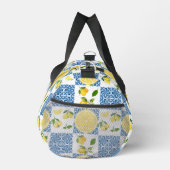 Lemon French Country Tile Elegant Modern Pattern ダッフルバッグ (右)