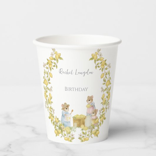 Lemon Garden with Mice  紙コップ (正面)