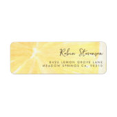 Lemon Graduation Return Address Label ラベル (正面)