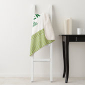 Lemon green white stripes teacher professor name c シェルパブランケット (インサイチュ)