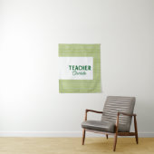 Lemon green white stripes teacher professor name c タペストリー (インサイチュ)