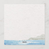 Lemon Grove Mediterranean Wedding Invitation  招待状 (裏面)