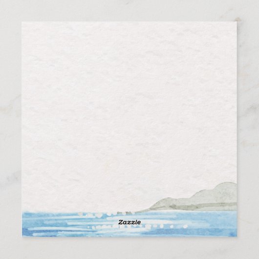 Lemon Grove Mediterranean Wedding Invitation 招待状 (裏面)