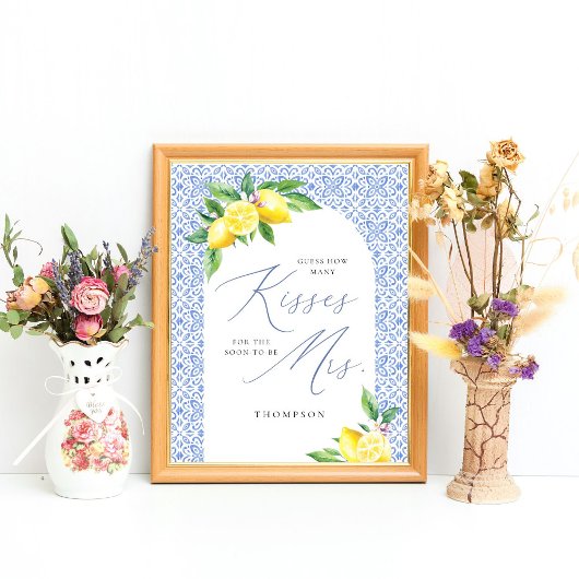 Lemon Guess How many キスfor the Someet to Mrs. ポスター