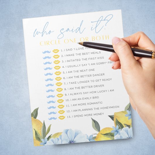 Lemon He Said She Said Shower Game Pack ノートパッド