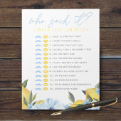 Lemon He Said She Said Shower Game Pack ノートパッド