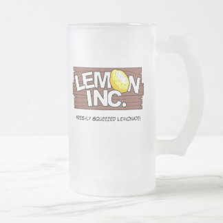 Lemon Inc.ロゴガラスのマグ フロストグラスビールジョッキ