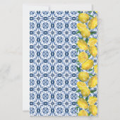 Lemon Italian blue Tile Recipe dividers (裏面)
