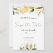 Lemon Kissed Save the Date Card セーブザデート (正面)