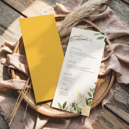 Lemon Kissed Wedding Flat Menu メニュー