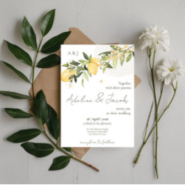 Lemon Kissed Wedding Invitation 招待状