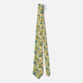 Lemon Kiwi Pattern Men's Necktie  ネクタイ (正面)