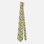 Lemon Kiwi Pattern Men's Necktie  ネクタイ (正面)
