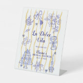 Lemon La Dolce Vita Bridal Shower Welcome 台座サイン (正面)