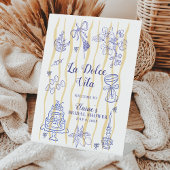 Lemon La Dolce Vita Bridal Shower Welcome 台座サイン