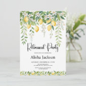 Lemon Leaves Retirement Party Invitation  招待状 (スタンド正面)