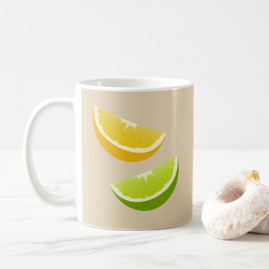 Lemon & Lime Citrus Coffee Mug Gift コーヒーマグカップ (ドーナツ)