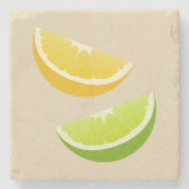 Lemon & Lime Citrus Stone Coaster ストーンコースター (正面)