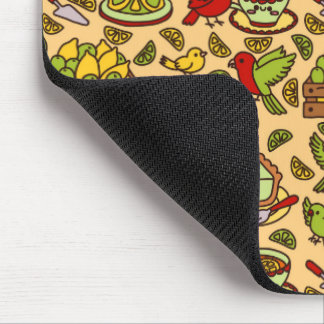 Lemon & Lime Twitter patter mouse pad マウスパッド