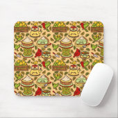 Lemon & Lime Twitter patter mouse pad マウスパッド (マウス)