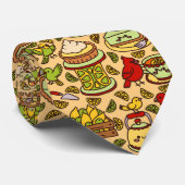 Lemon & Lime Twitter pattern ネクタイ (ロール)