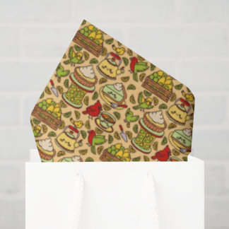 Lemon & Lime Twitter pattern tissue paper 薄葉紙