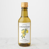 Lemon Limoncello Thank You Wedding Favor  ワインラベル (正面)