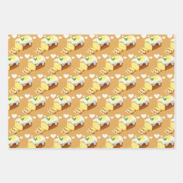 Lemon Loaf Cake Bread With Icing ラッピングペーパーシート