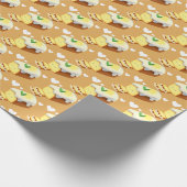 Lemon Loaf Cake Bread With Icing ラッピングペーパー (角)