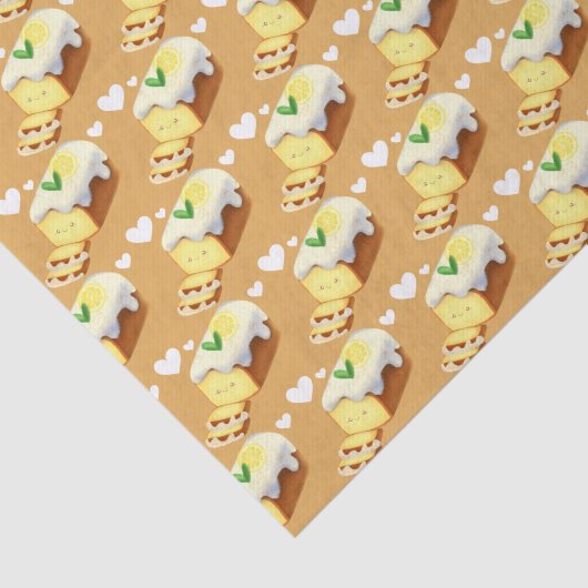 Lemon Loaf Cake Bread With Icing 薄葉紙 (詳細)