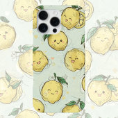 Lemon Love – Bright Yellow Watercolor Citrus iPhoneケース