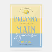 Lemon Main Squeeze 3 Shade Acrylic Welcome Sign アクリルサイン (正面)