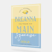 Lemon Main Squeeze 3 Shade Acrylic Welcome Sign アクリルサイン (傾斜)