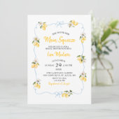 Lemon main squeeze Bridal shower invitation 招待状 (スタンド正面)