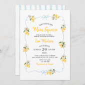 Lemon main squeeze Bridal shower invitation 招待状 (正面/裏面)