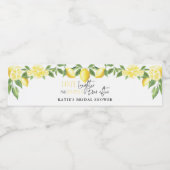 Lemon Main Squeeze Bridal Shower Wedding Favor Wat ペットボトルラベル (シングルラベル)
