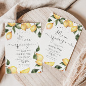 Lemon mama's main squeeze baby shower 招待状