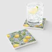 Lemon Mediterranean Decorative Stone Coaster ストーンコースター (横)