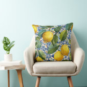 Lemon Mediterranean Decorative Throw Pillow  クッション (椅子)