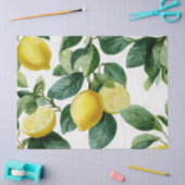 Lemon Mediterranean Decorative Tissue Wrap Paper 薄葉紙 (クラフト)