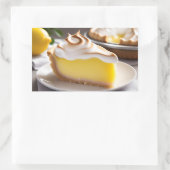 Lemon Meringue Pie 長方形シール (バッグ)