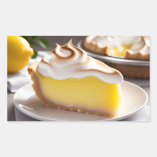 Lemon Meringue Pie 長方形シール (正面)