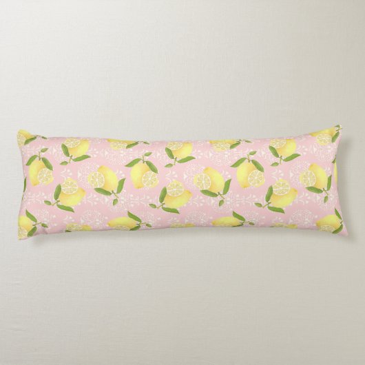 Lemon Motif Peach ボディピロー (裏面)