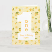 Lemon ONE Happy Birthday Card カード (正面)