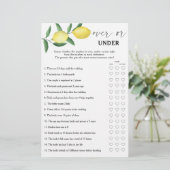 Lemon - Over or under bridal shower game (スタンド正面)