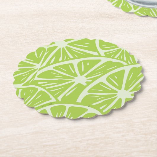 Lemon pattern ペーパーコースター (アングル)
